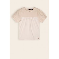 Nono Karen T-Shirt Mixed Fabris Puffed Short Sleeves